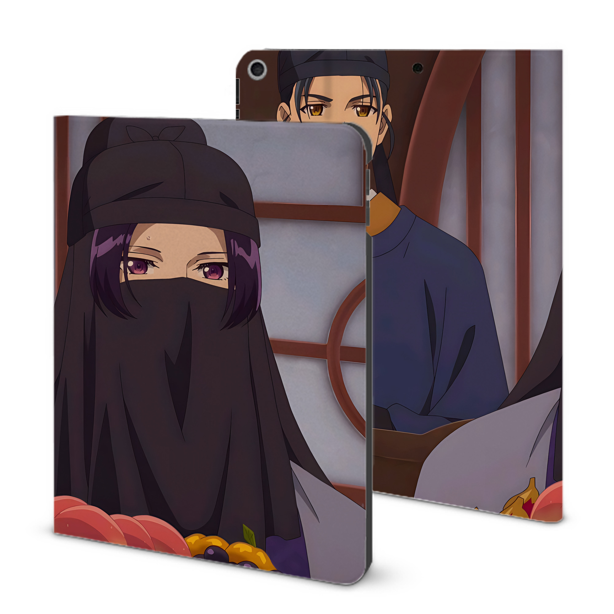 （画像用） 薬屋のひとりごと The Apothecary Diaries IPad ケース ブック型 PUレザー TPU 耐衝撃 軽量 薄型 ペン収納なし 全面保護 IPad 各モデル対応